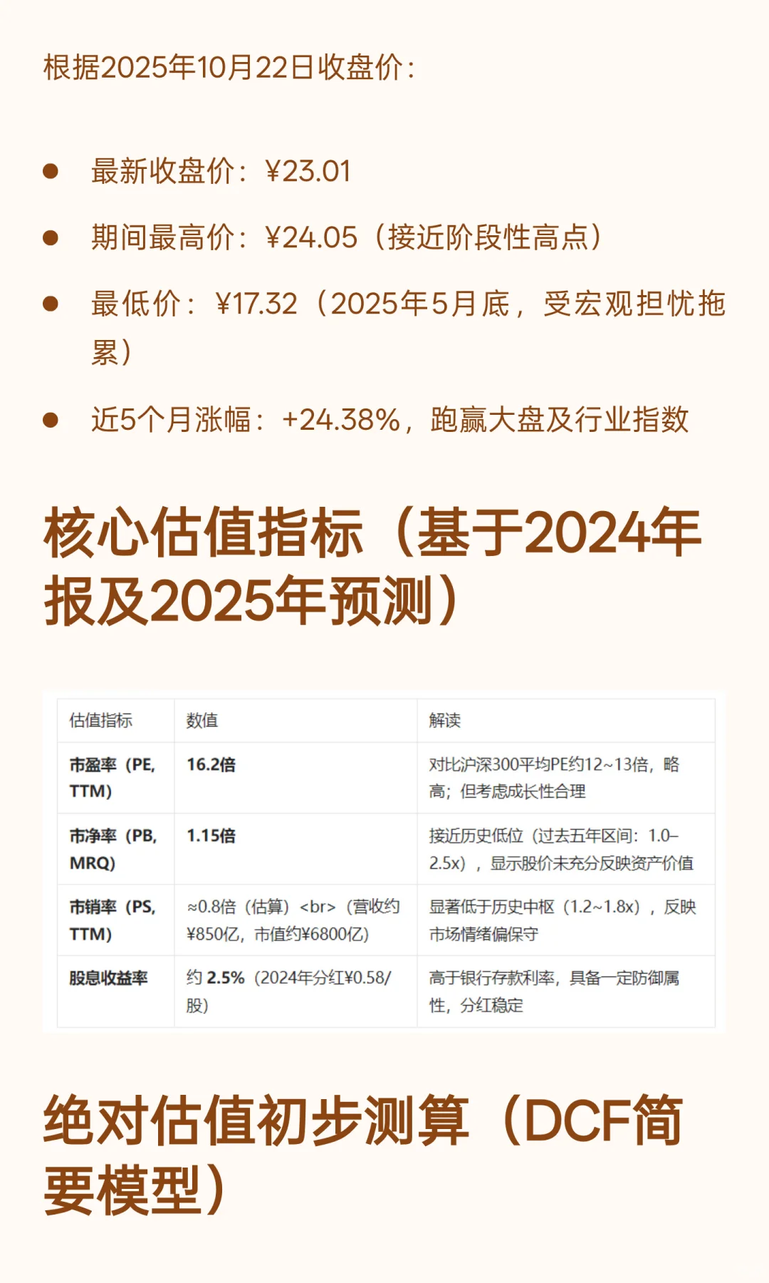 三一重工基本面分析报告