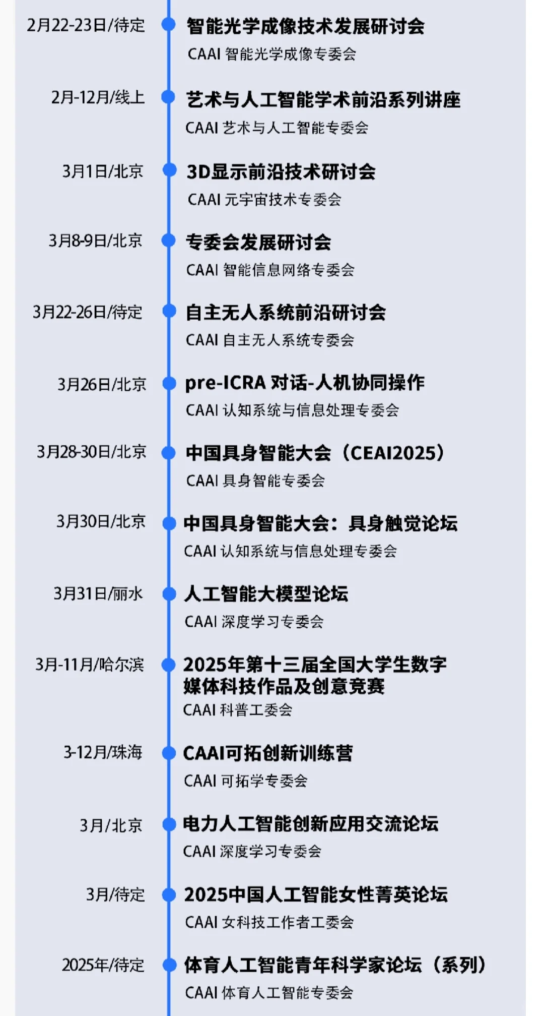 ?AI盛会抢先剧透!2025CAAI超燃活动清单