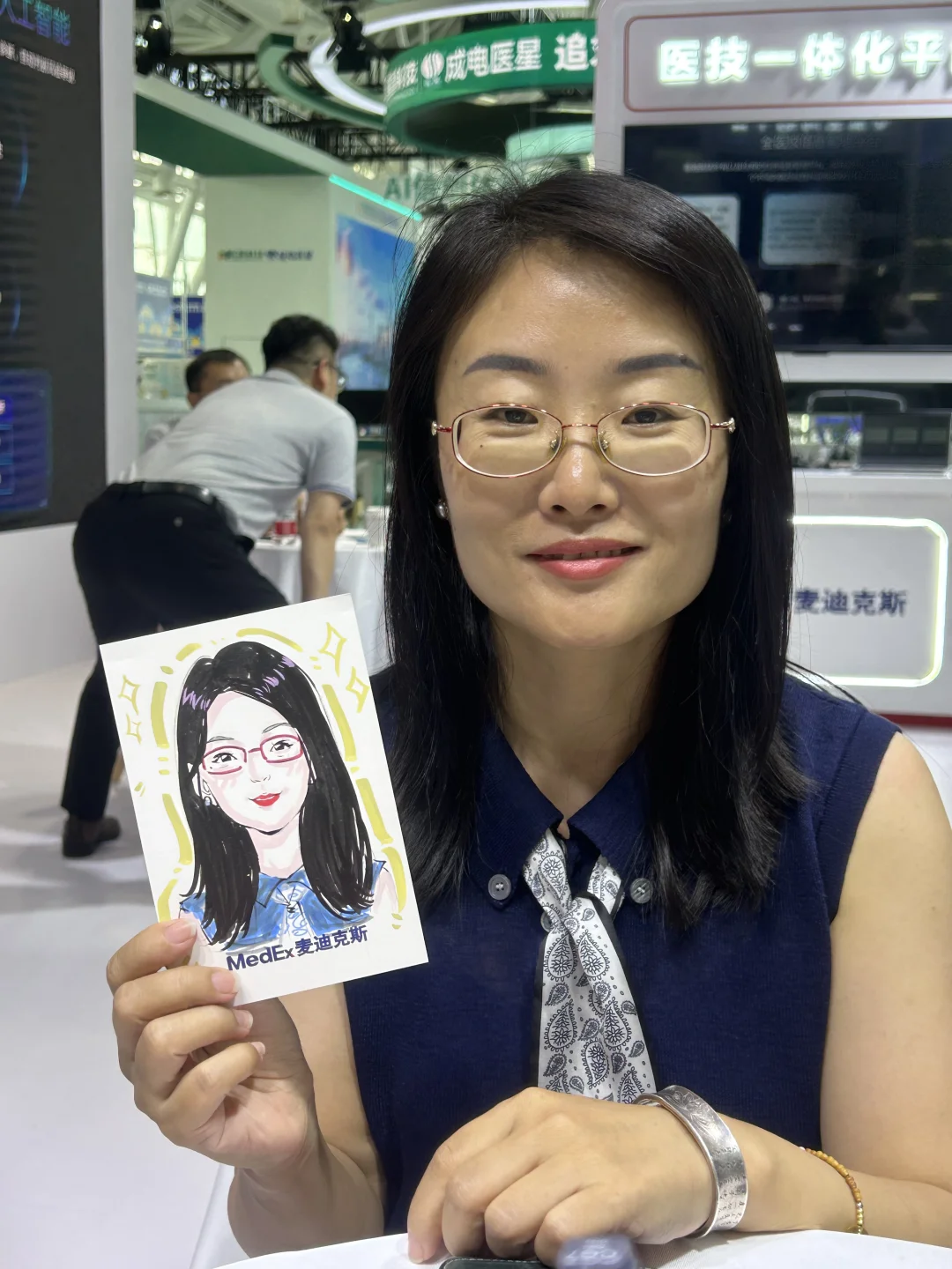 南京数字医疗展打工记!画画居然结识医疗大