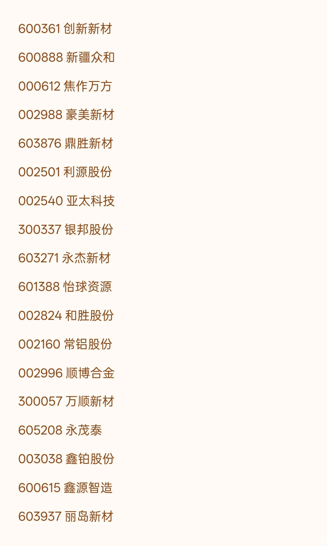 金属铝概念相关公司