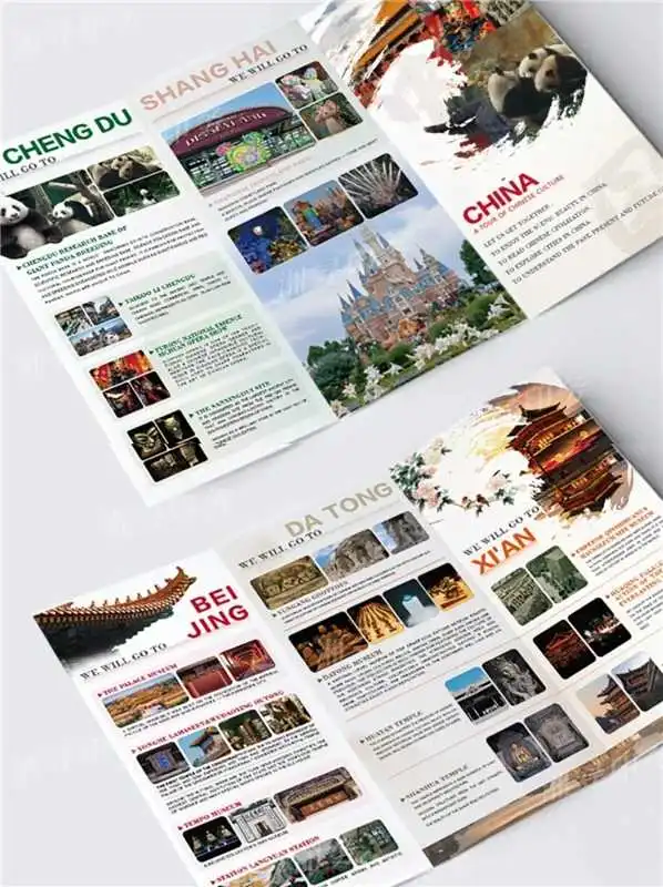 源头工厂三折页批量印刷 个性化定制