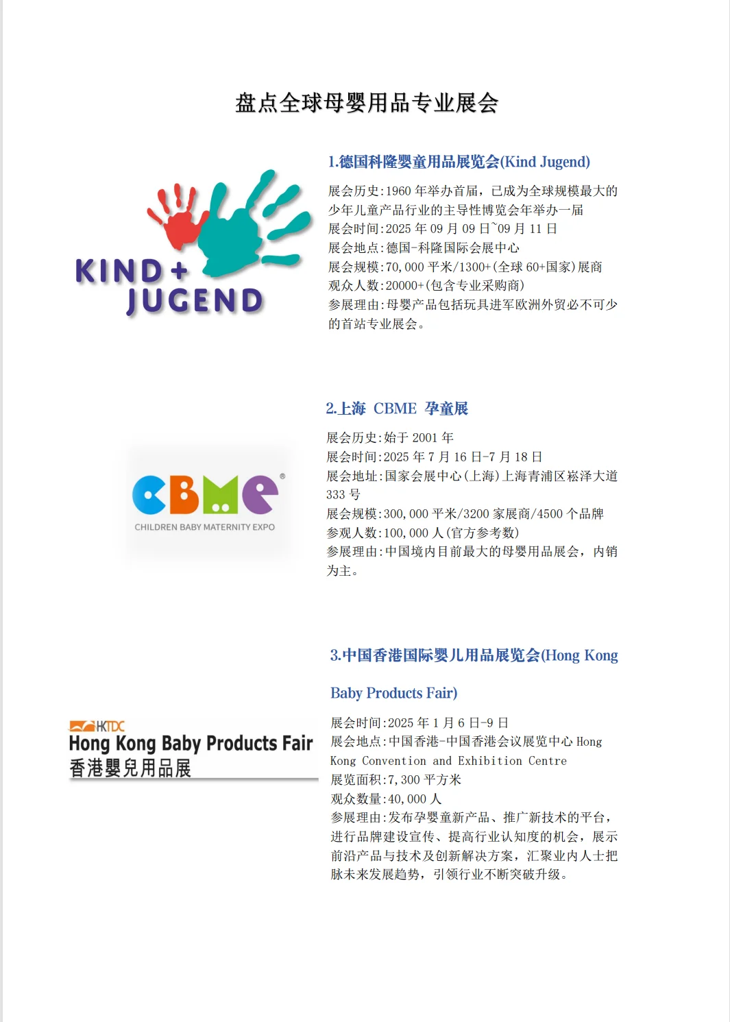 盘点全球知名母婴用品（玩具）及礼品展