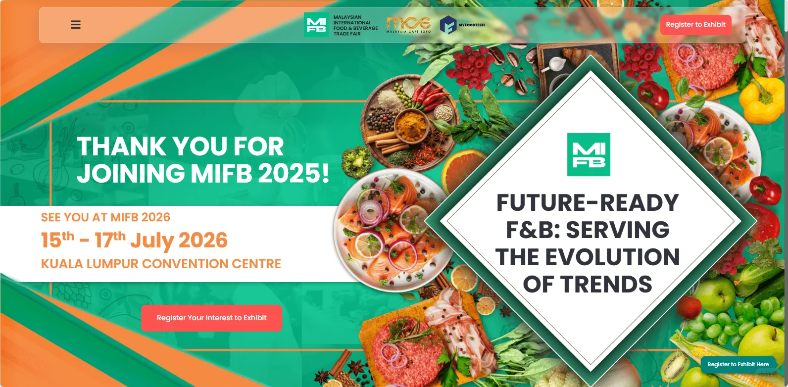 MIFB 2026马来西亚国际食品饮料商贸博览会