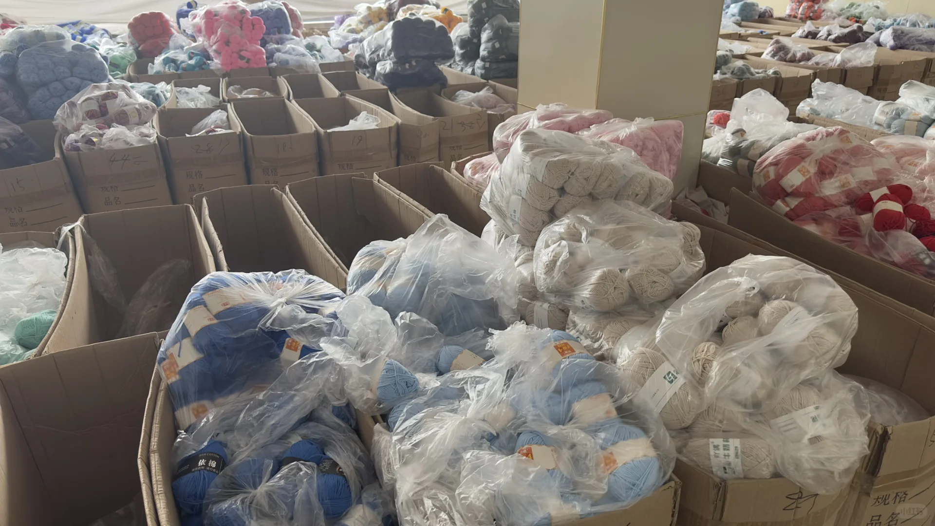 在蠡县的毛线市场逛得不知天地为何物了