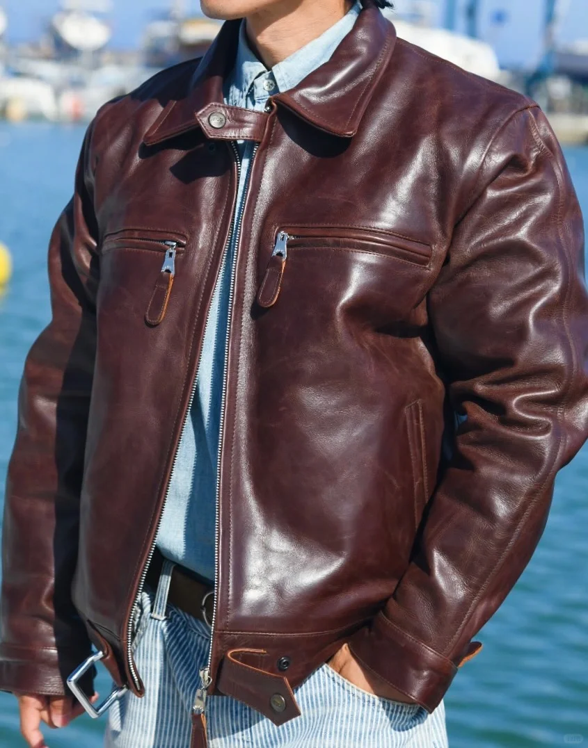 阳光下的 BF109红棕色马皮