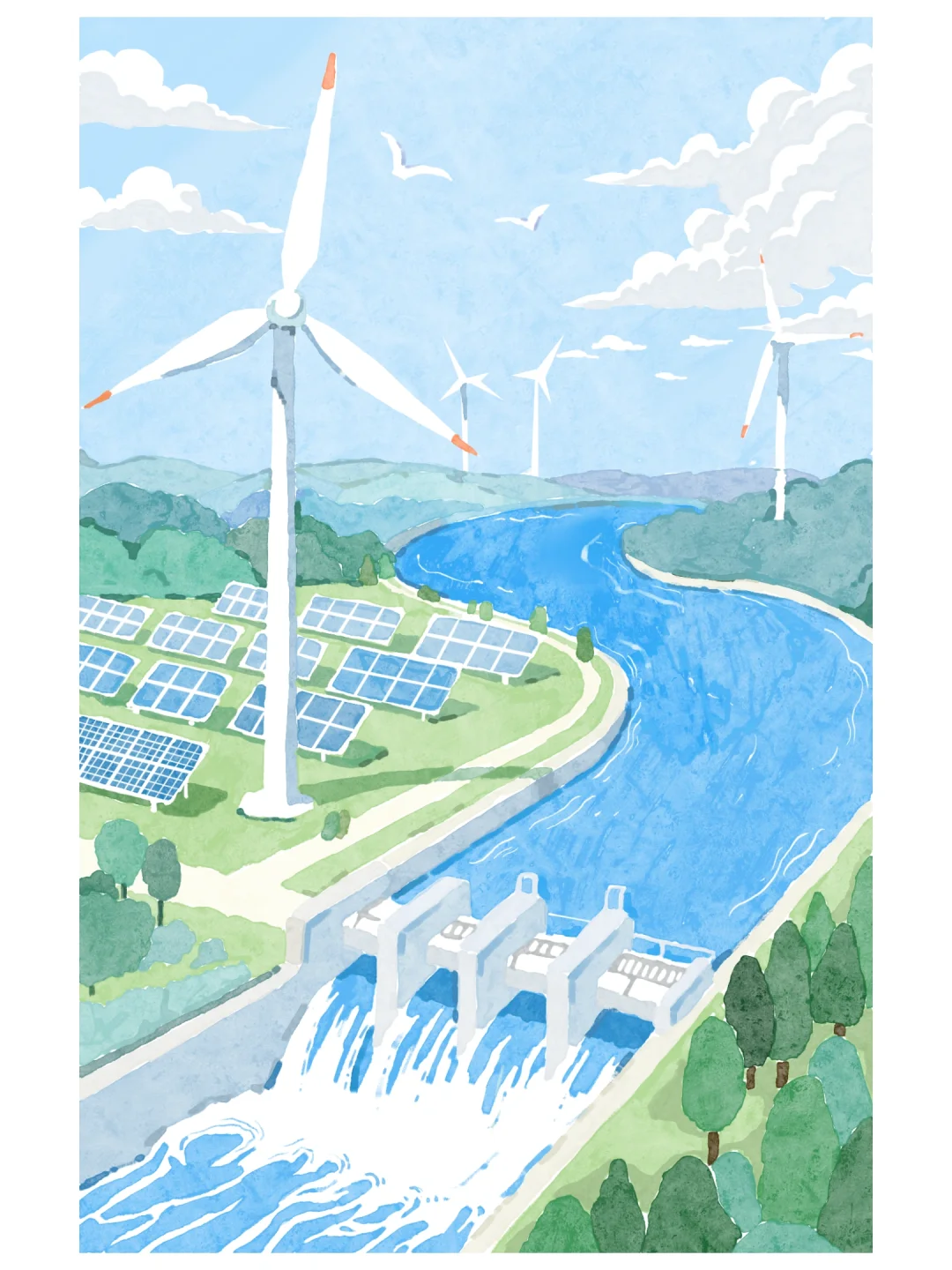 插画分享｜绿色能源