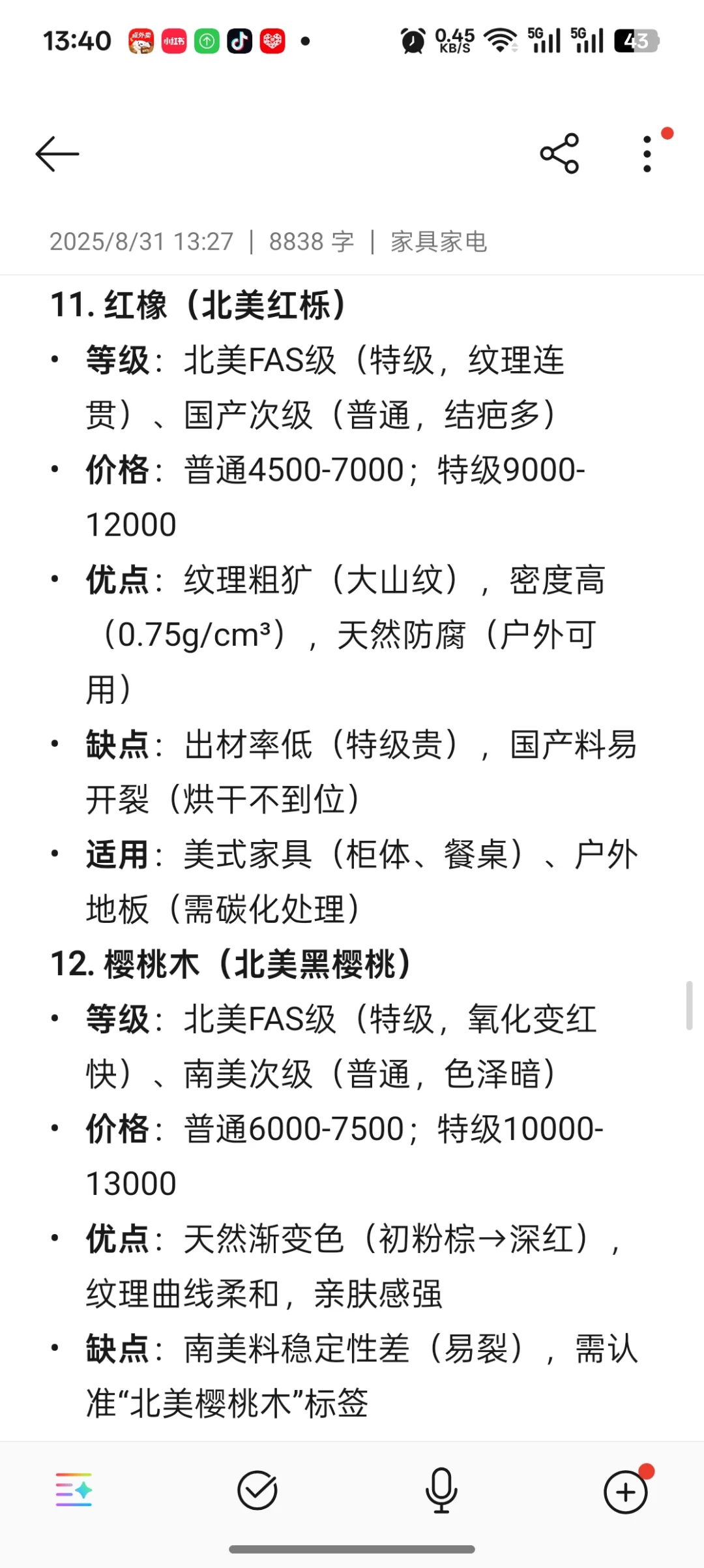 不同价位实木家具木材分级解析