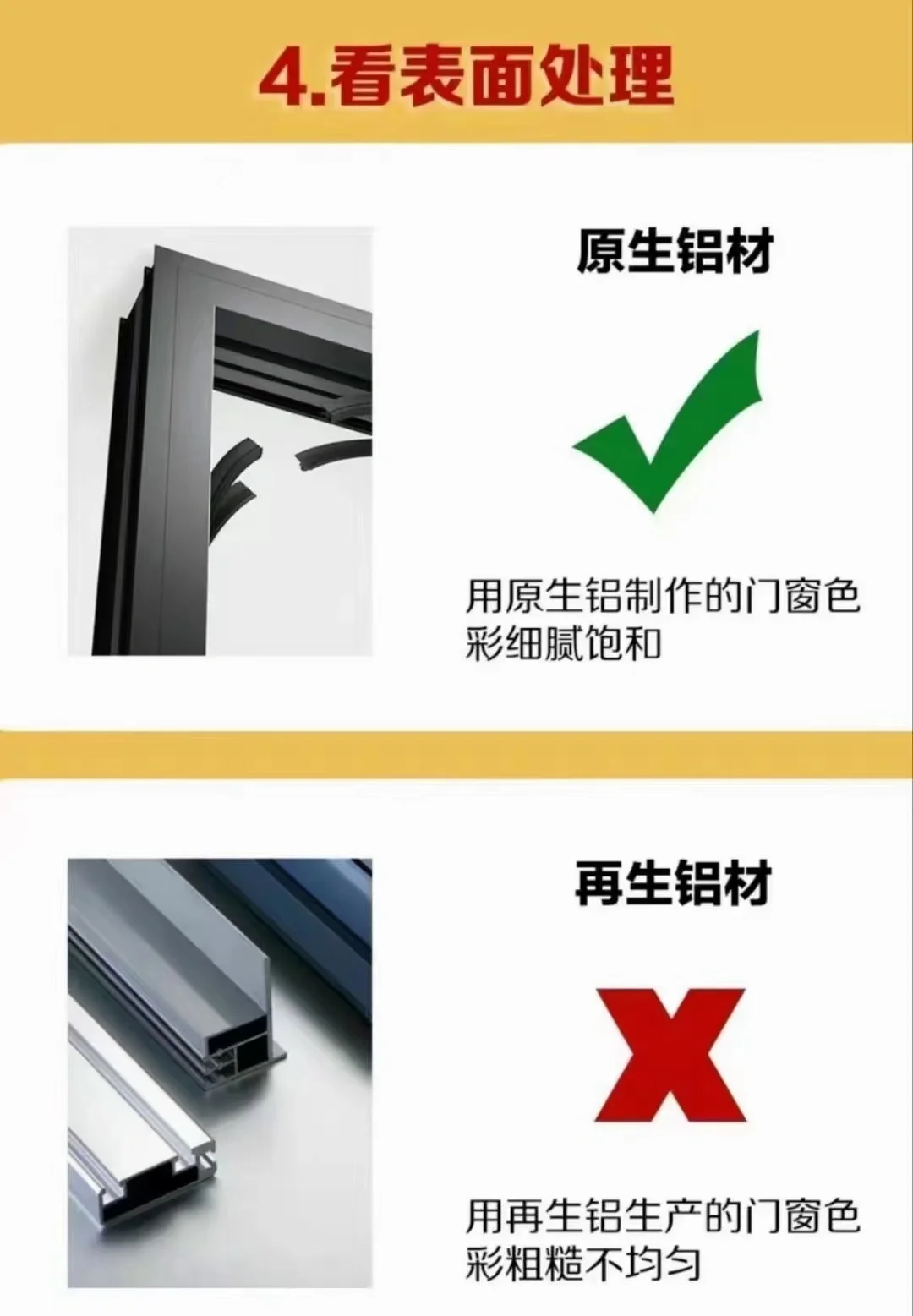 怎样区分要原生铝和再生铝的常识