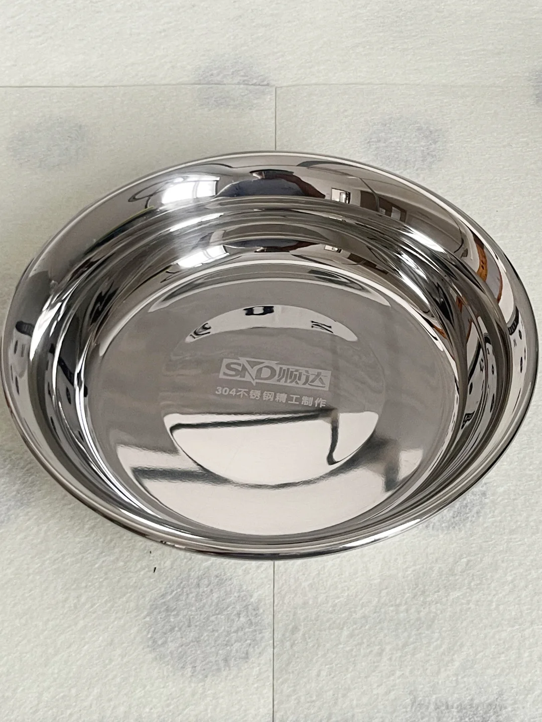 分享一组304不锈钢材质的盘子