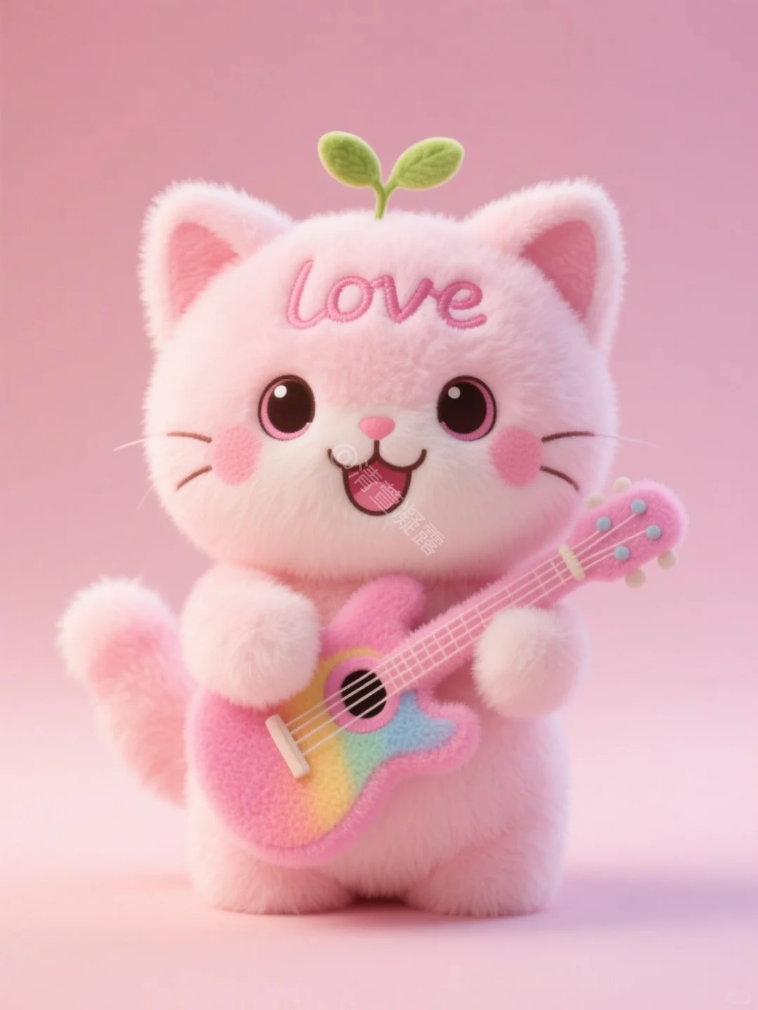 ?多款式可爱毛绒吉他猫咪，萌化了✨