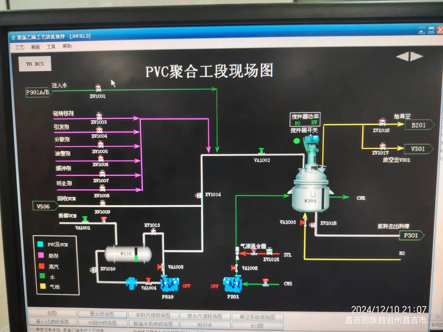 聚乙烯单元仿真操作