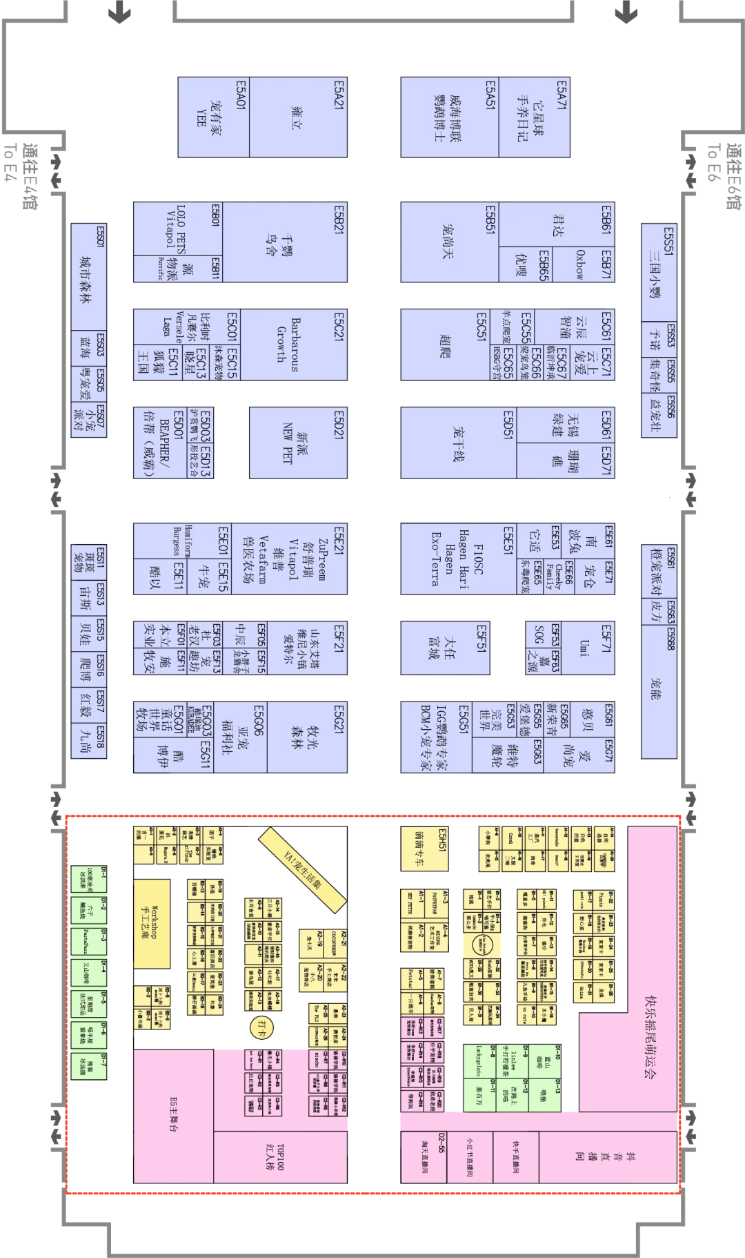 2024亚宠展展位图
