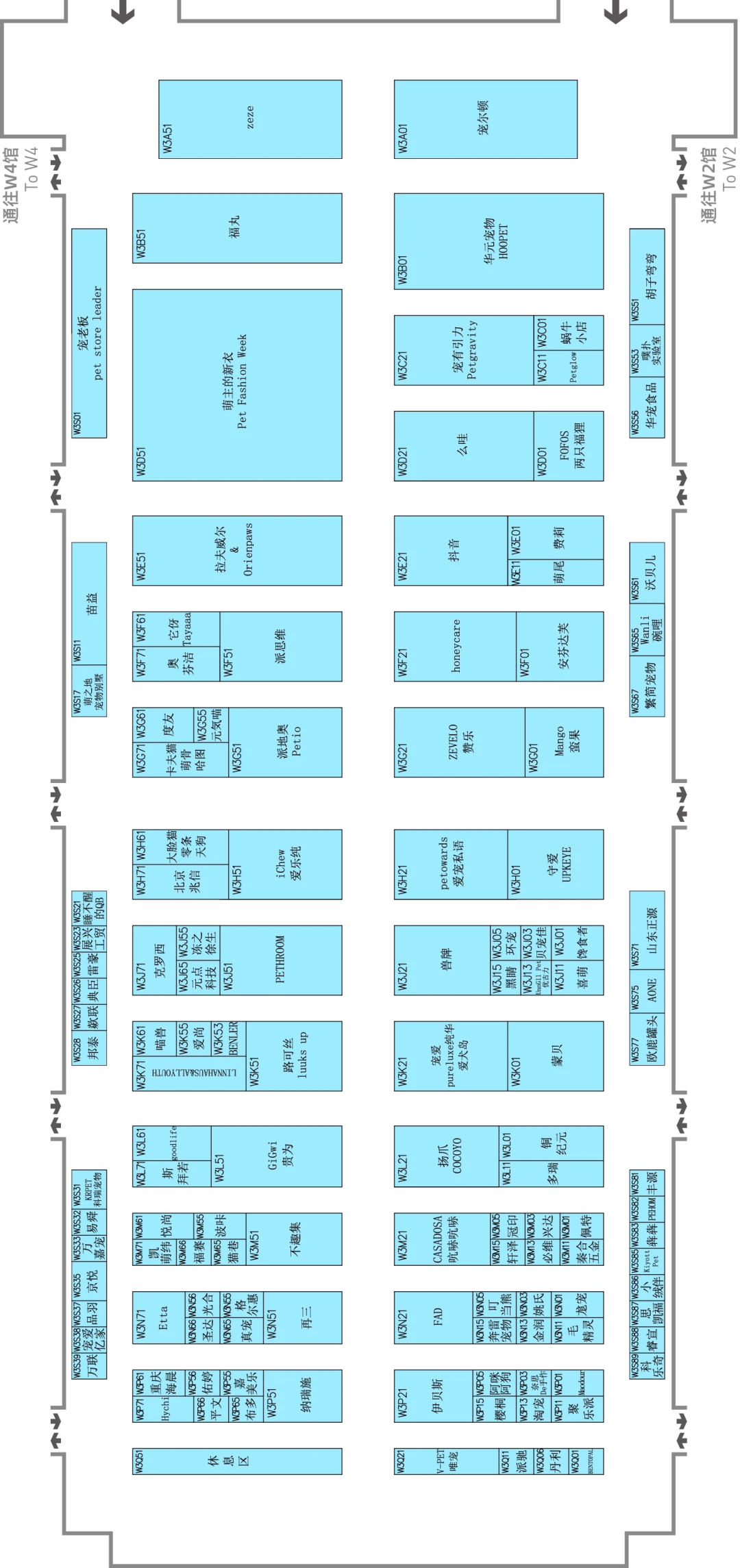 2024亚宠展展位图