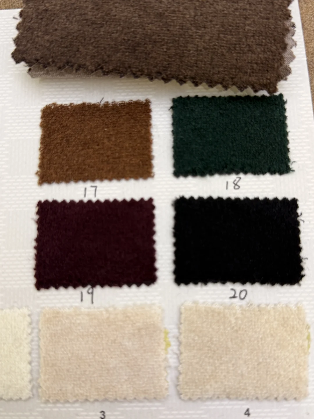 秋冬必备的羊毛面料～