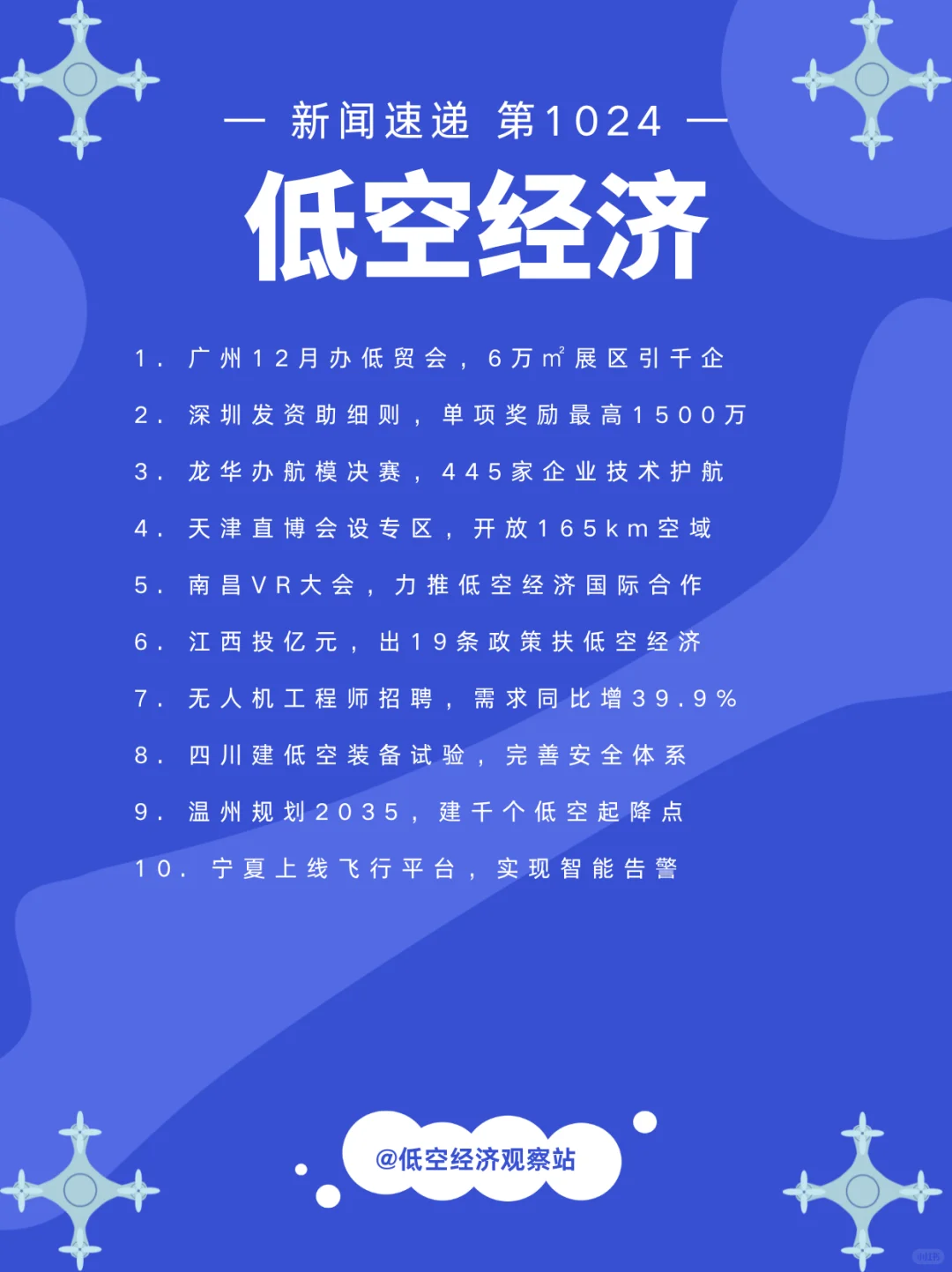 低空经济新闻速递1024期