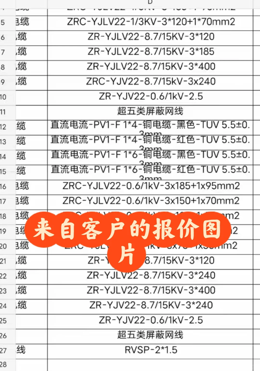 基于AI大模型的电线电缆报价工具