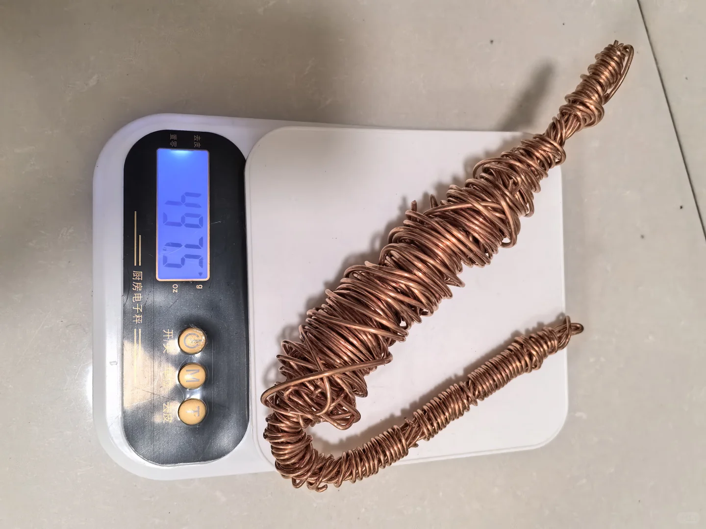 家里闲来无事就捡点废铜铜线