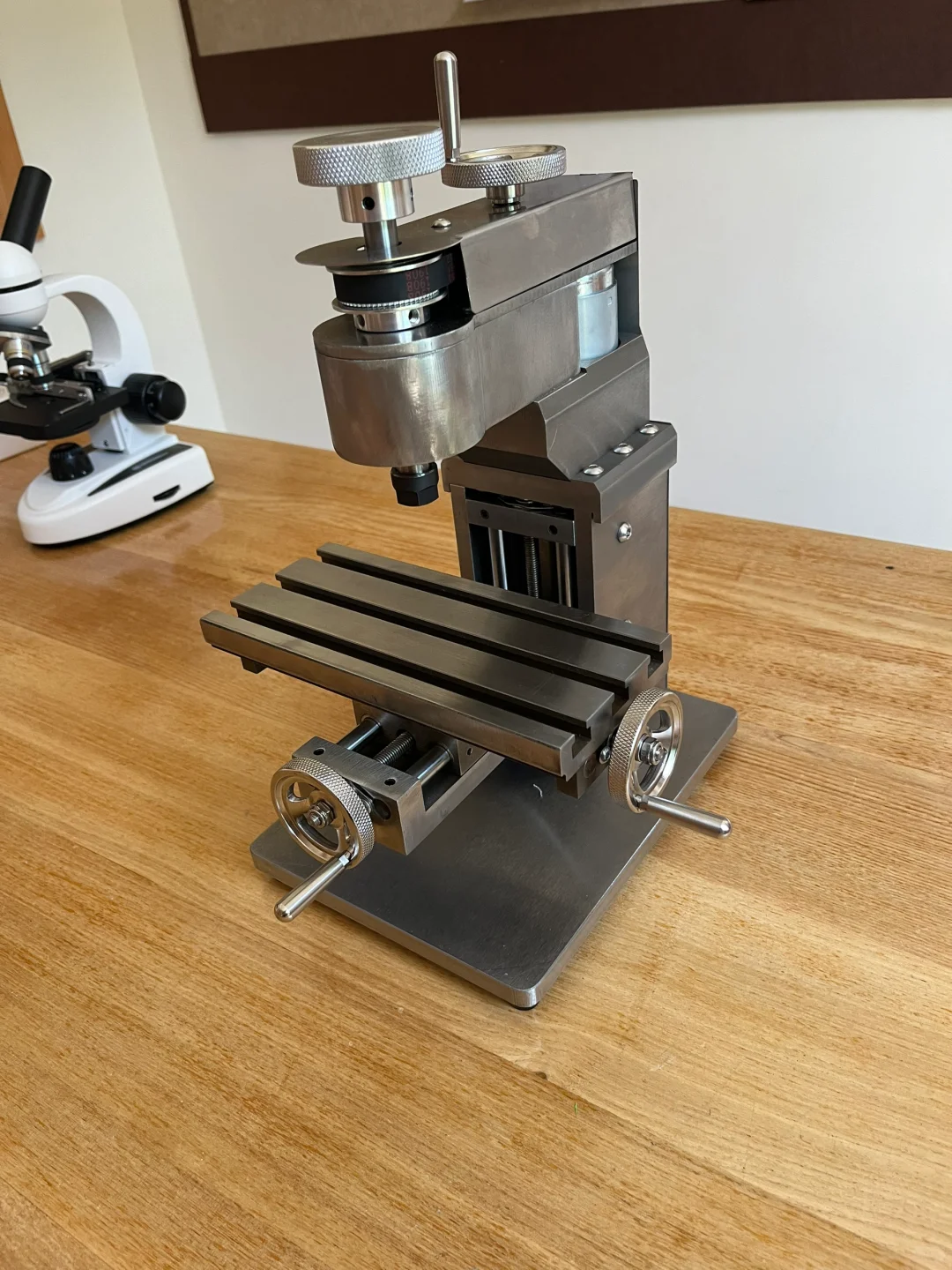 迷你铣床准备搞事情，拍完准备乌漆嘛黑了