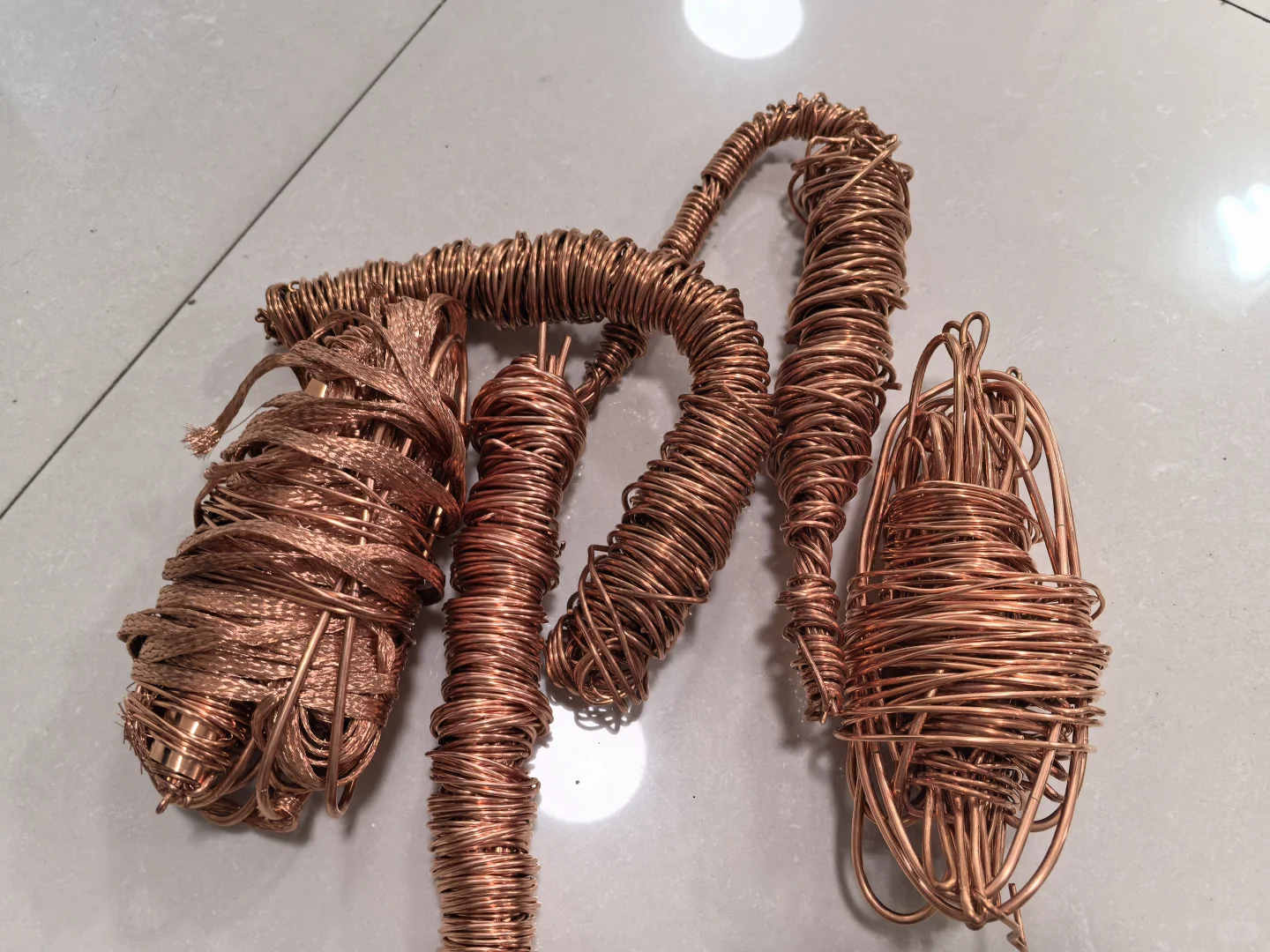 家里闲来无事就捡点废铜铜线