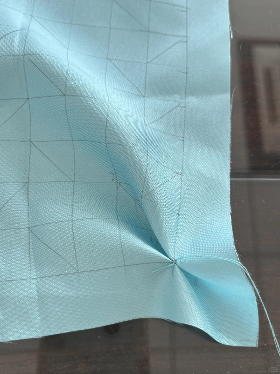 ?面料再造肌理鱼尾褶✨