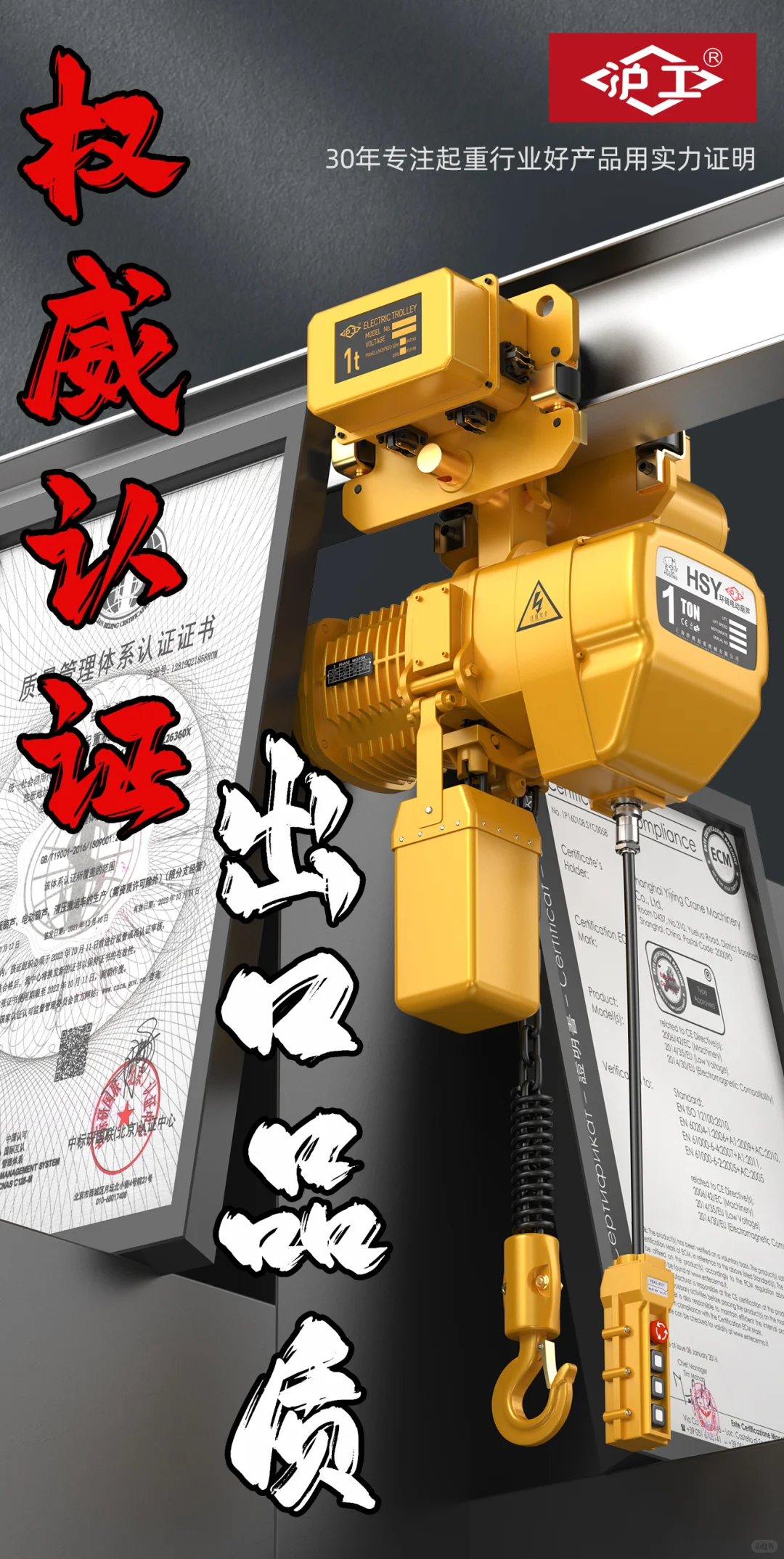 吊装重器-环链电动葫芦