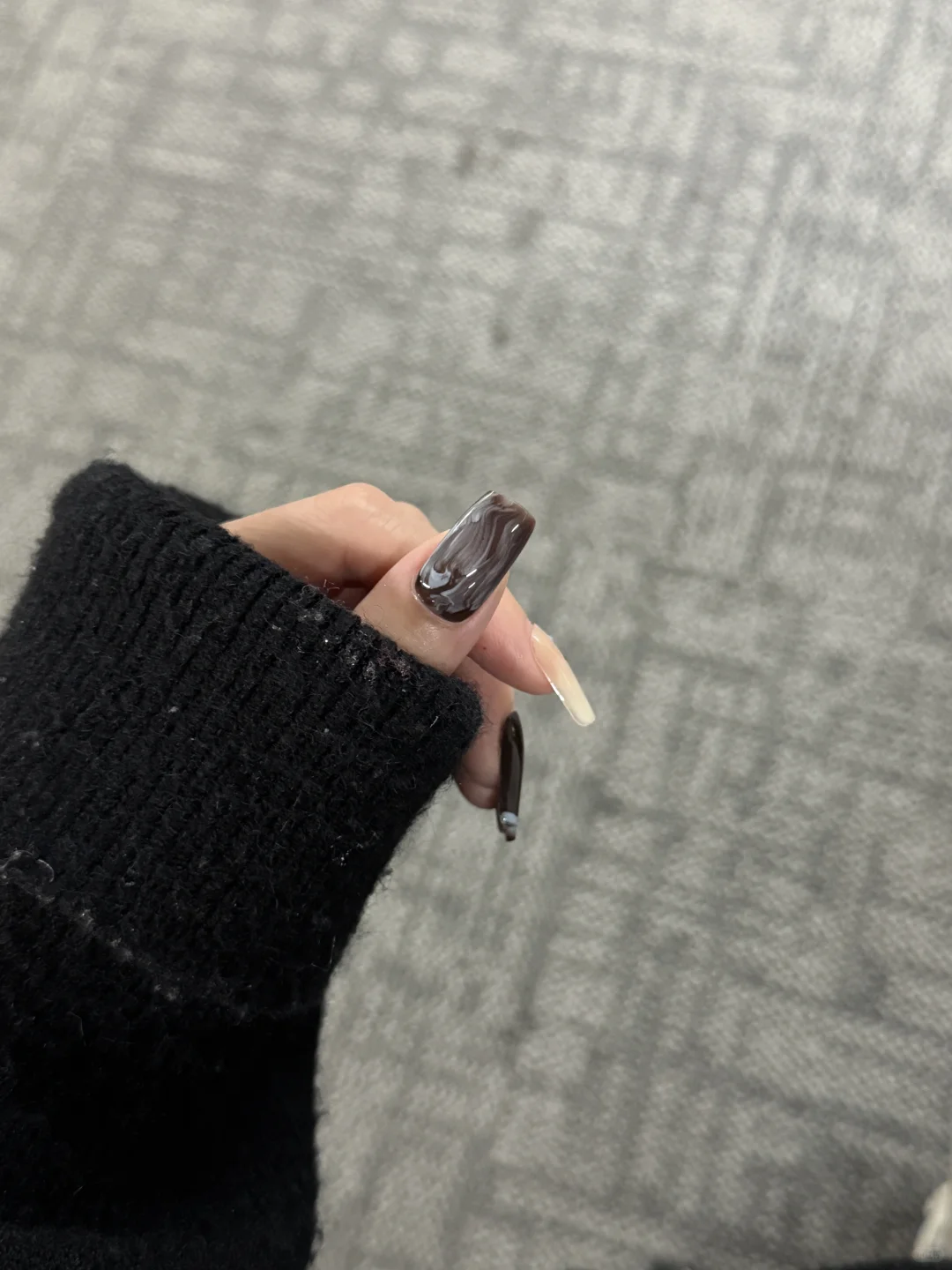 live? 秋冬显白高级的蓝棕晕染