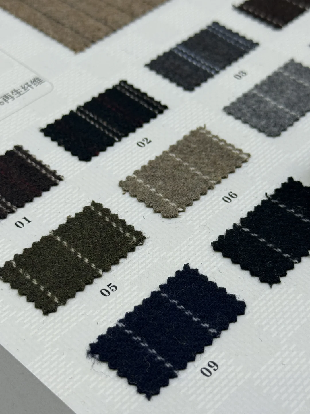 秋冬必备的羊毛条纹双面呢面料～