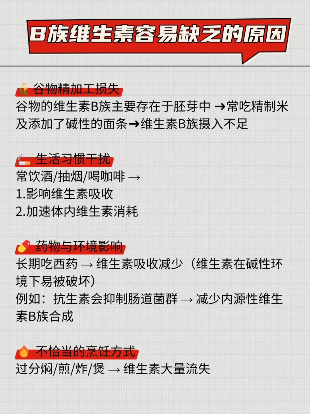 不得不知的B族维生素！！！