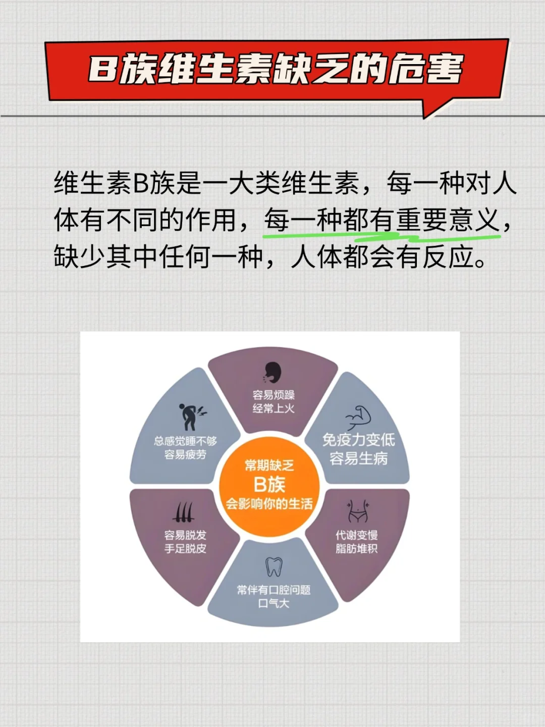 不得不知的B族维生素！！！