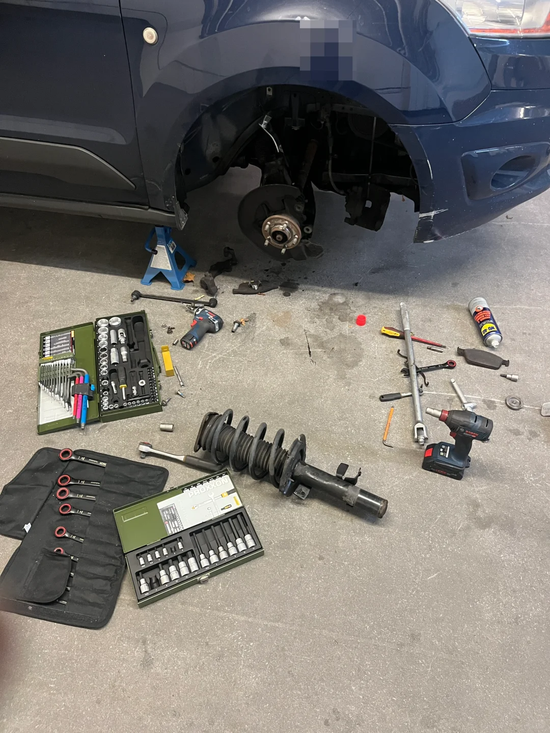 ??修车记录，自己换漏油的避震