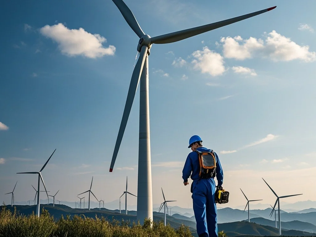 ?️在百米高空守护绿色新能源！