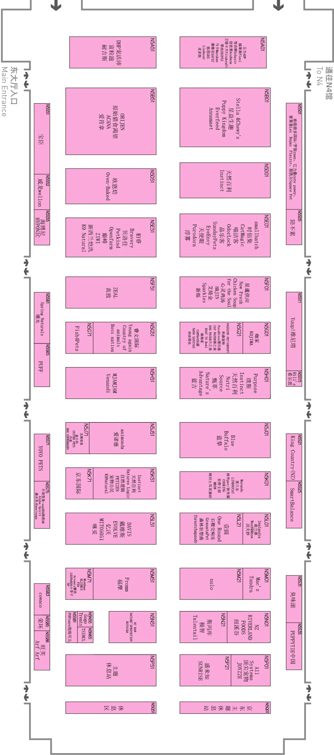 2024亚宠展展位图