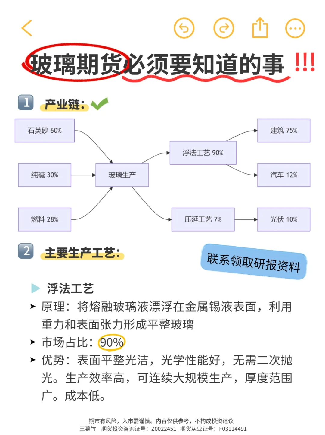干货必看！玻璃期货必须要知道的事！