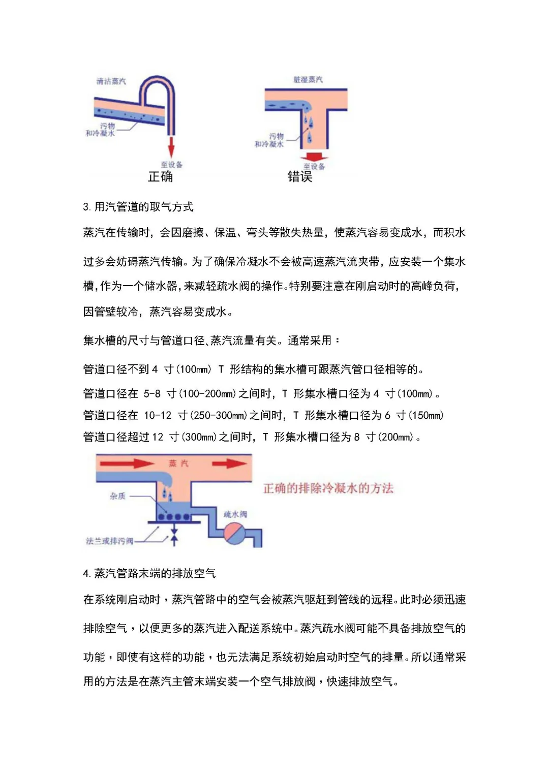 蒸汽系统输配中的问题及建议