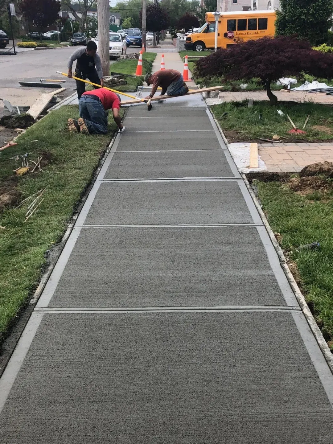 混凝土拉毛赶光收边