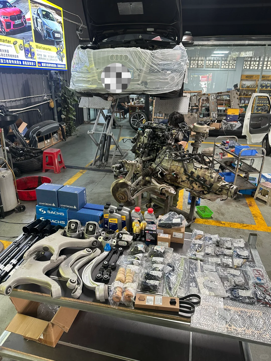 在修理厂上班，真的很爽！