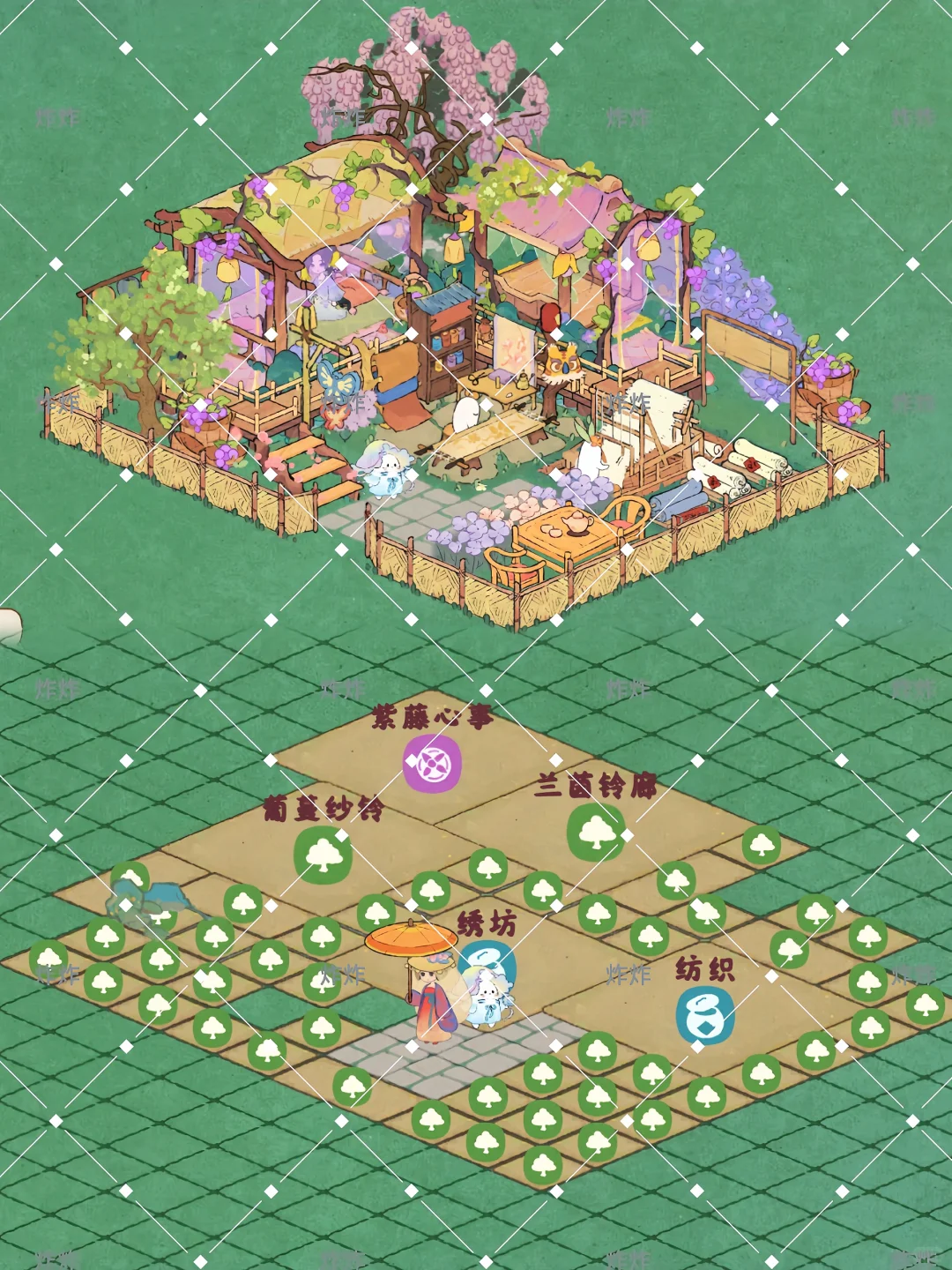 梦幻的紫藤绣织角落，扶光今天有两只萝陪你