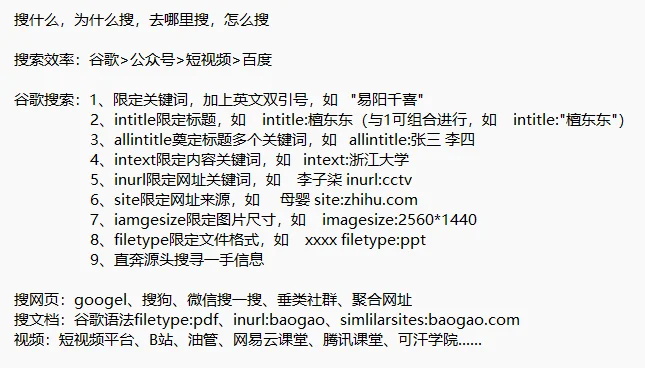 你真的会搜索吗