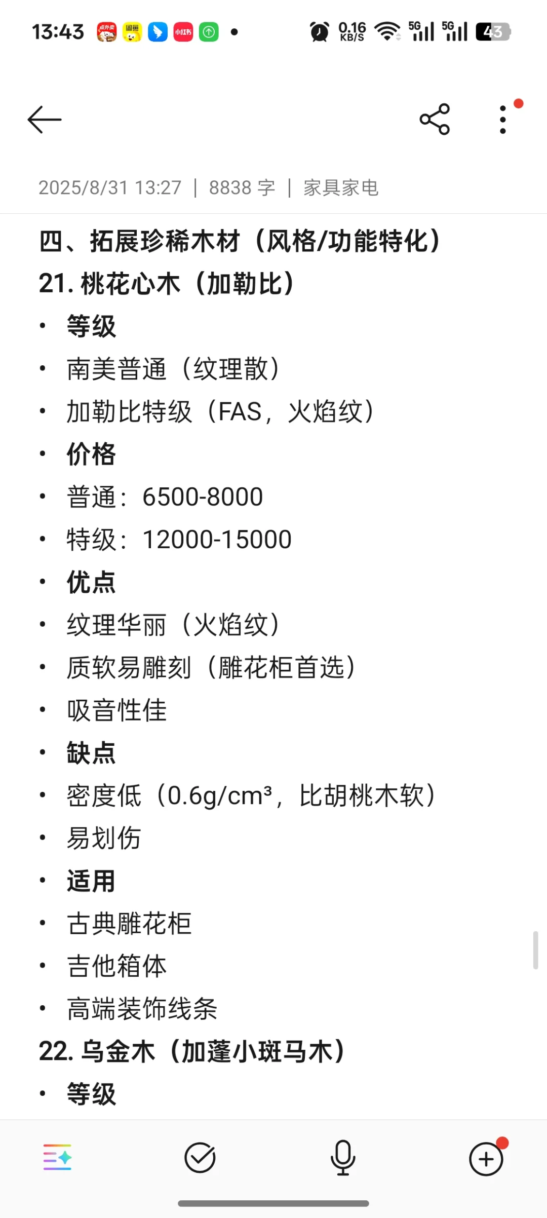 不同价位实木家具木材分级解析