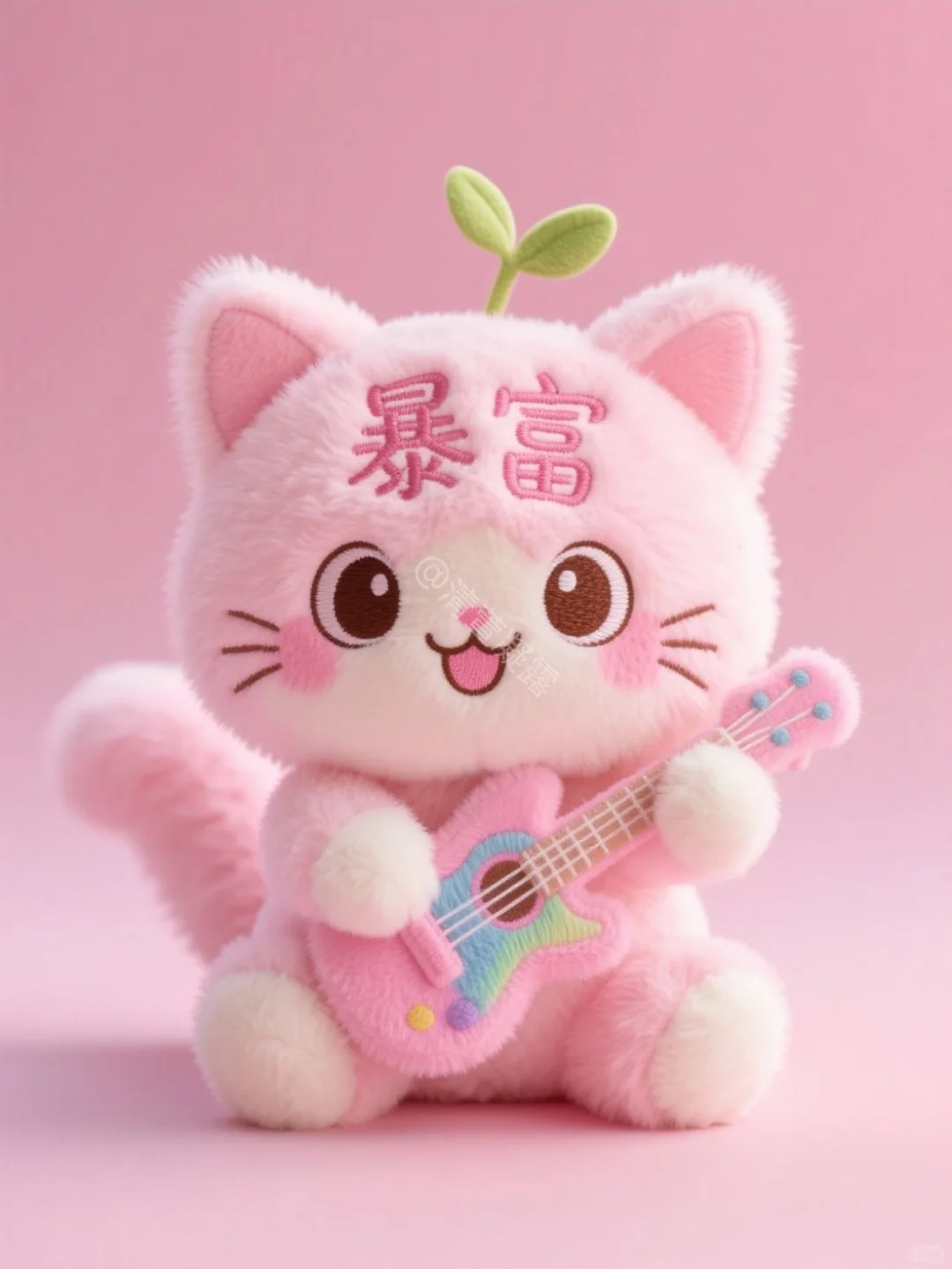 ?多款式可爱毛绒吉他猫咪，萌化了✨