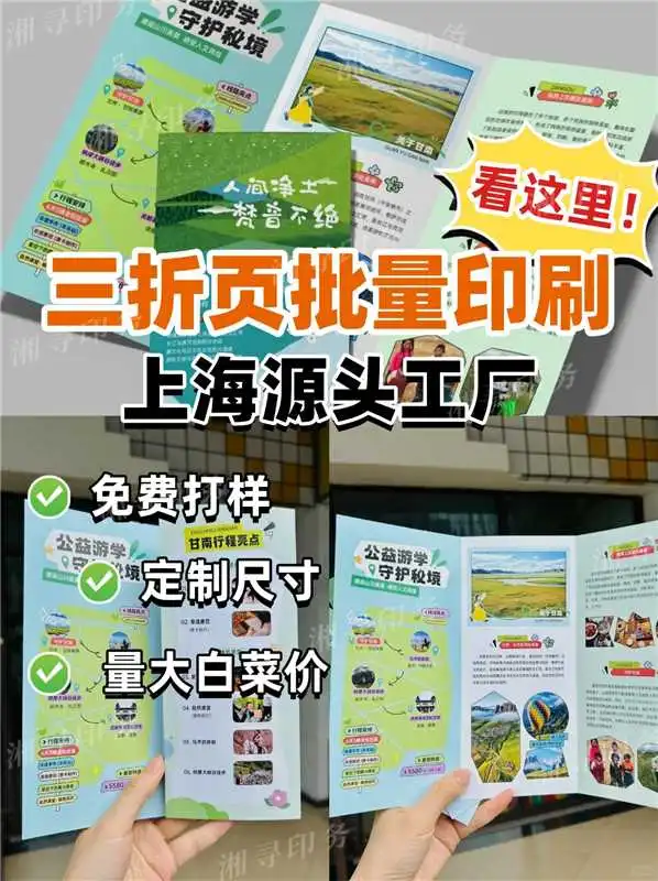 源头工厂三折页批量印刷 个性化定制