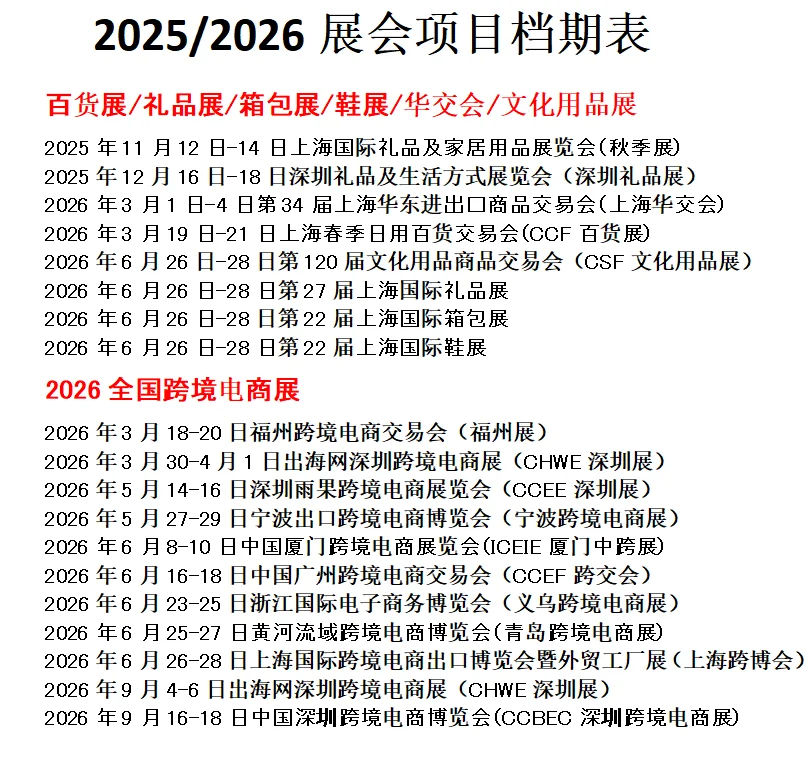 2026上海华交会箱包礼品展及全国跨境电商展