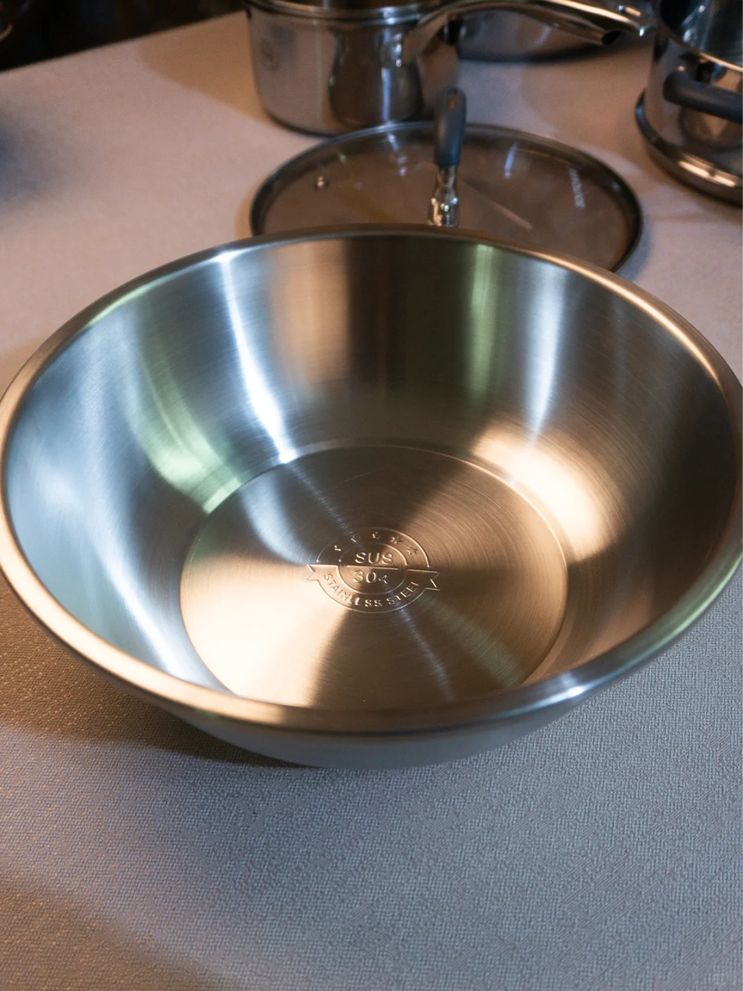 真正的304不锈钢盆，特厚