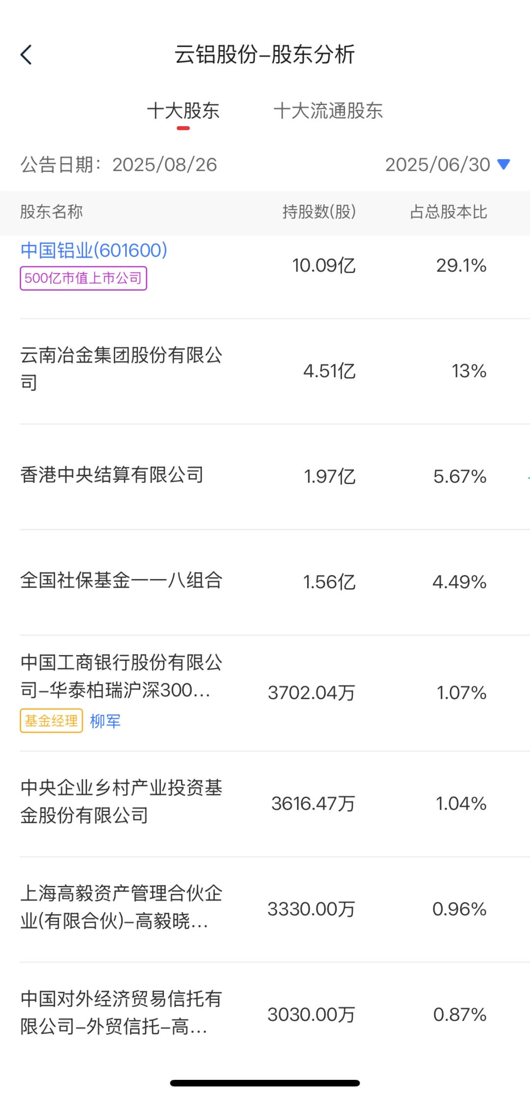 国家队持仓大揭秘！Top10重点布局领域！