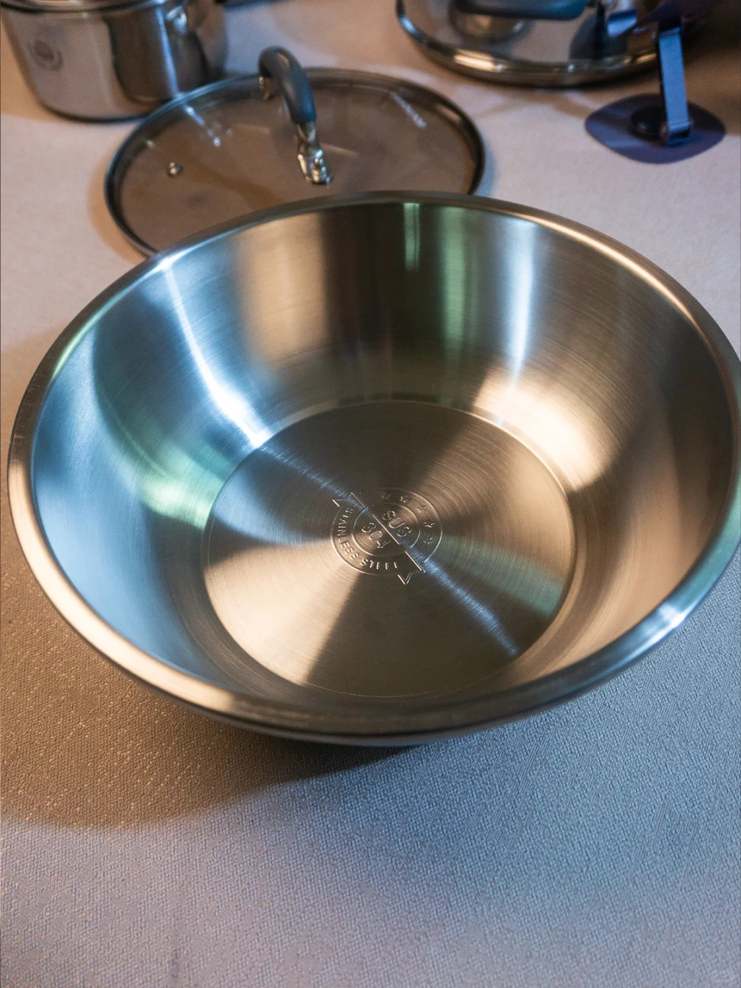 真正的304不锈钢盆，特厚