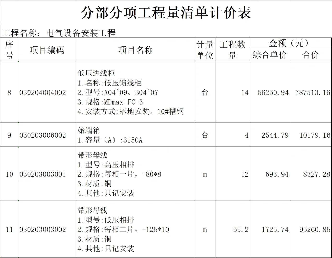 电气设备安装工程～