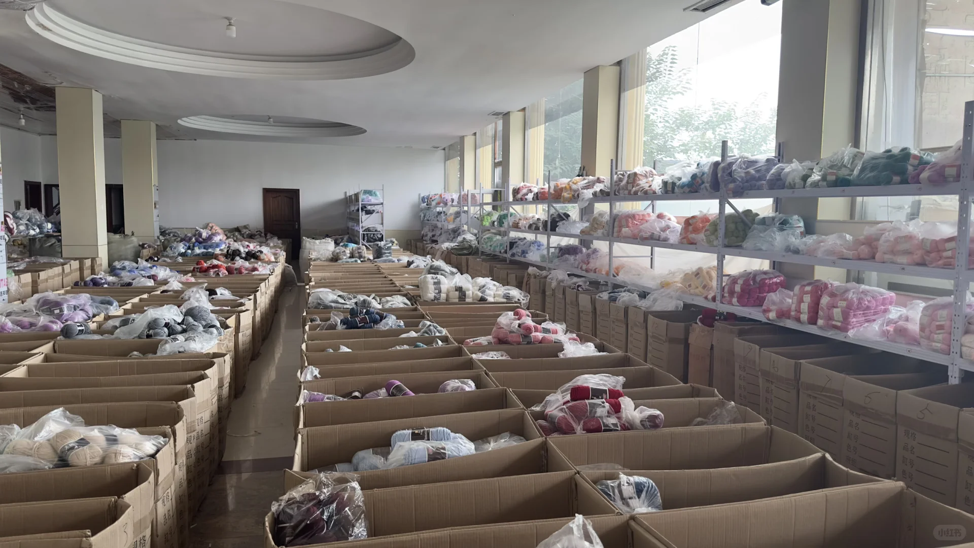 在蠡县的毛线市场逛得不知天地为何物了