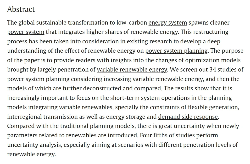 ? 高比例可再生能源电力系统规划