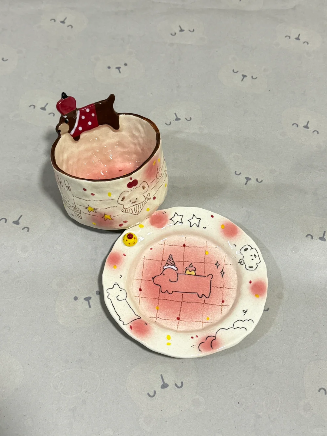 一些生日定制布丁盘?