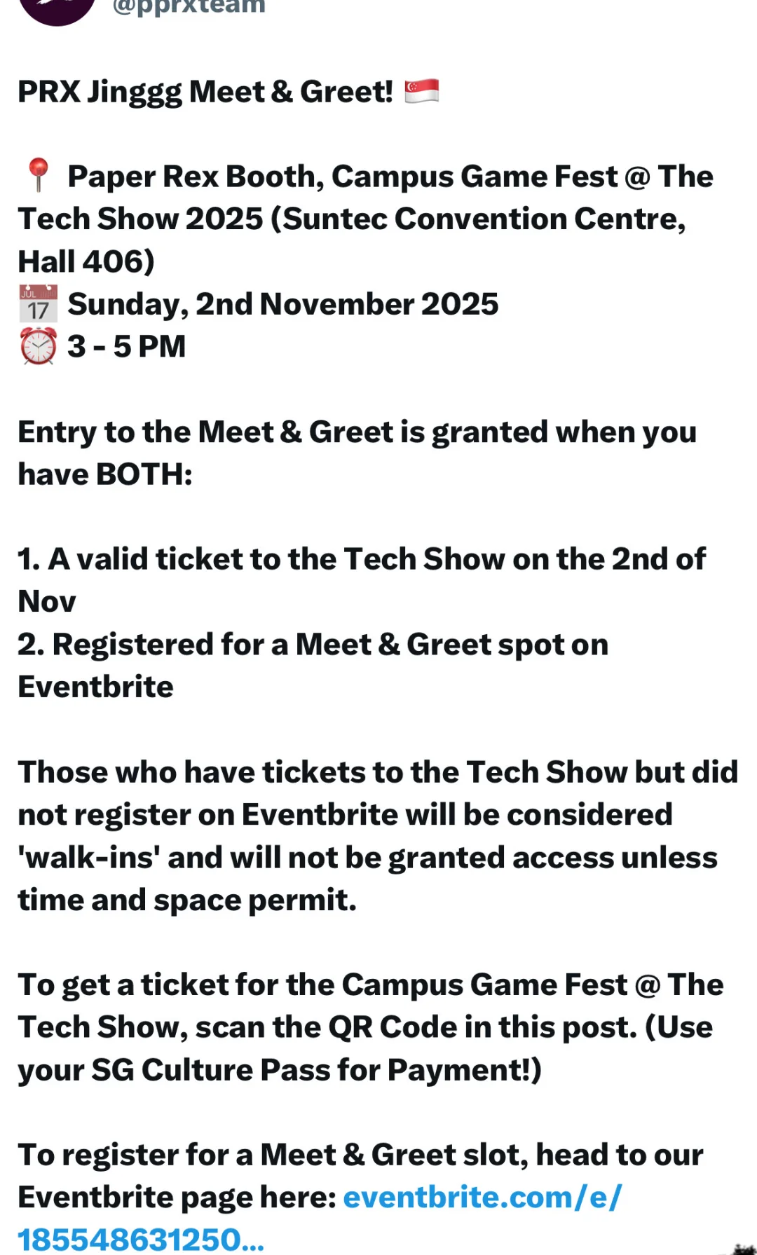 PRX Jinggg新加坡粉丝见面会meet&greet